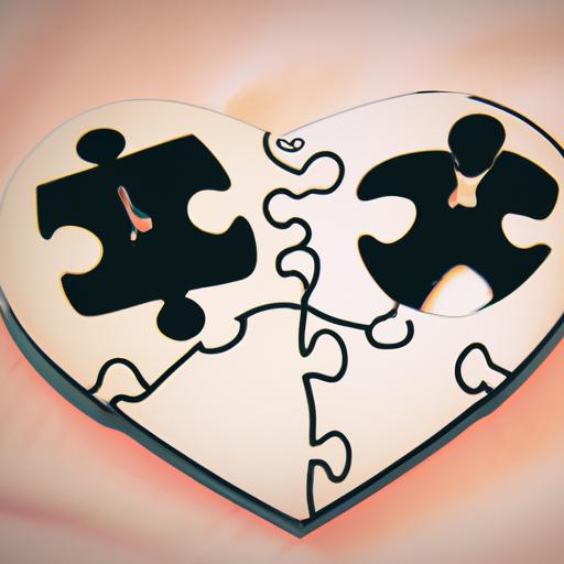 Một bức ảnh hiển thị một trò chơi ghép hình hình trái tim với hai mảnh bị thiếu, tượng trưng cho tính phức tạp và cảm xúc của truyện tranh đam mỹ buồn.