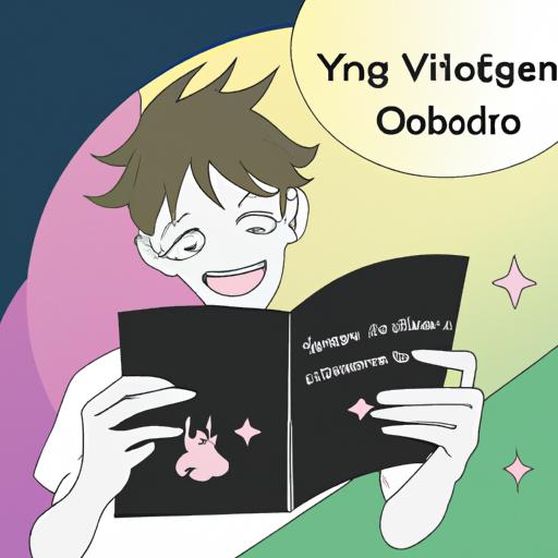 Người đọc một bộ truyện tranh yaoi với nụ cười, tận hưởng cốt truyện hấp dẫn và nghệ thuật cuốn hút.