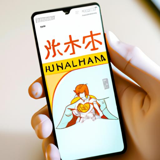 Một người cầm điện thoại thông minh với ứng dụng đọc truyện Manhua mở