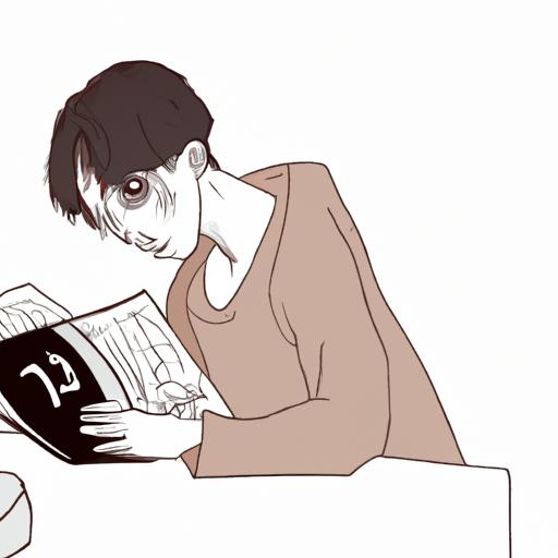 Một người đang say mê đọc một bộ truyện Manhwa BL hấp dẫn.