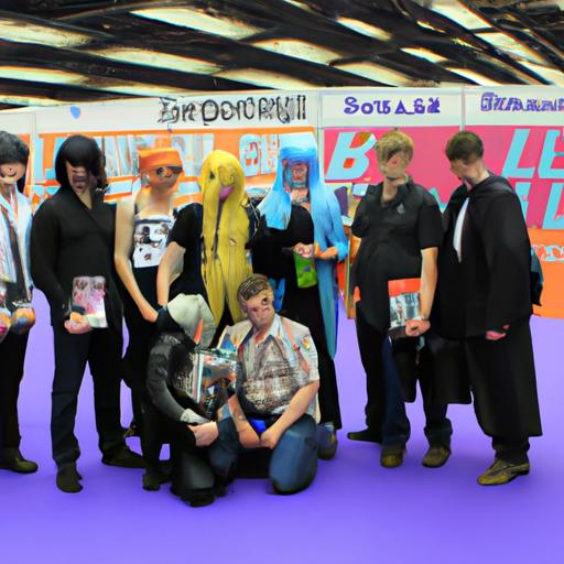 Một nhóm fan cuồng BL tập trung tại một hội chợ truyện tranh.