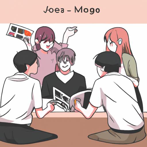 Một nhóm người thảo luận và đọc truyện yaoi