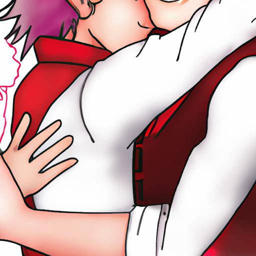 Hình minh họa hai nhân vật nam trong anime ôm nhau trong tình yêu.